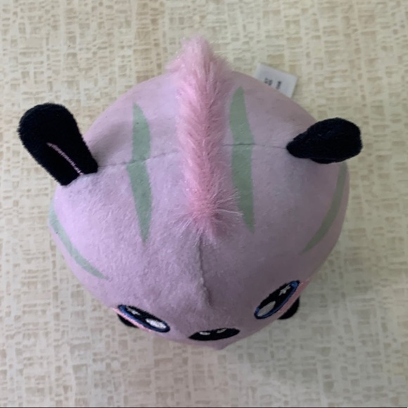 Squeezamals Pink Zebra Beverly Hills Teddy Bear Co. 2020 Plush - Picture 4 of 7